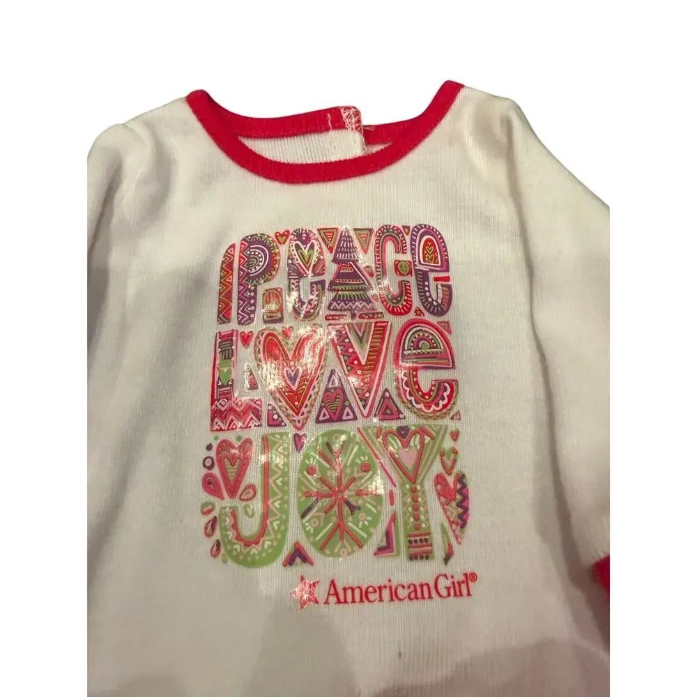 American Girl Peace Love Joy Pajamas 18